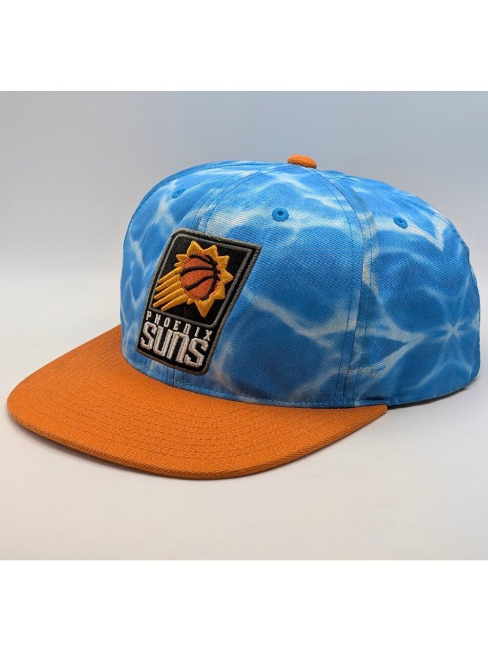 Mitchell & Ness Phoenix Suns Snapback Hat Cap NBA Basketball Water Blue Orange